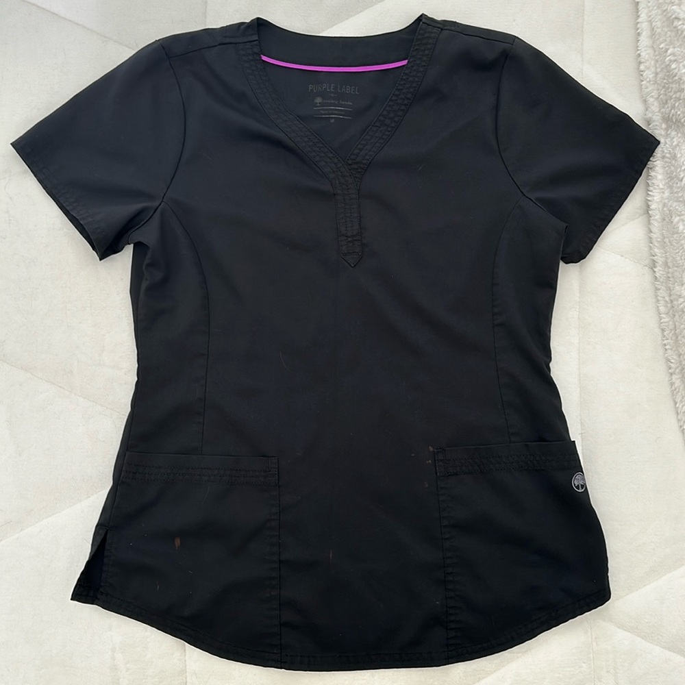 Black Healing Hands Scrubs Set
